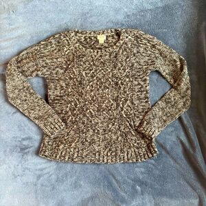 Knit sweater, gray, size medium